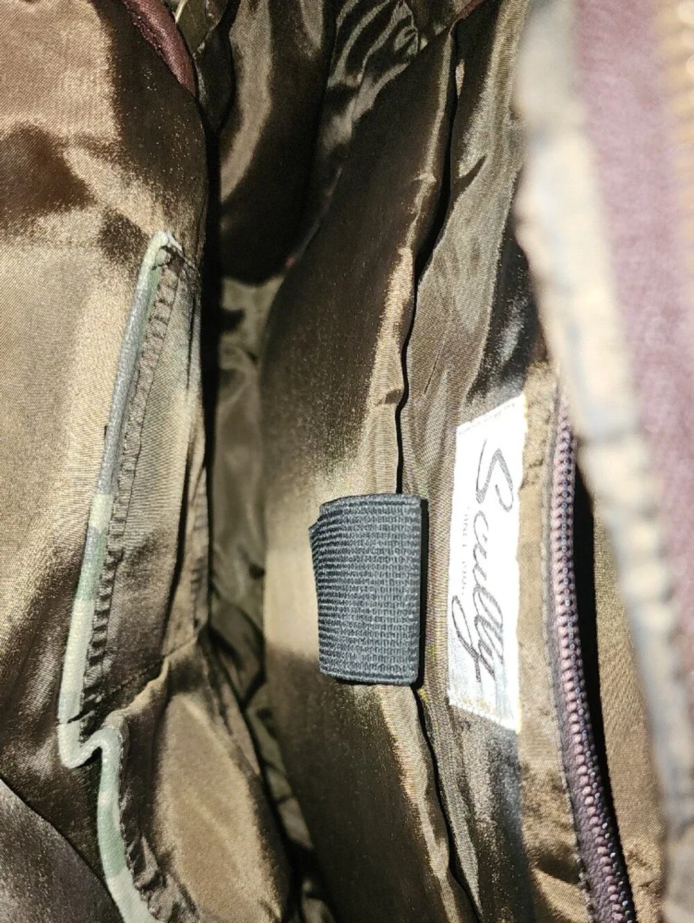 Scully Camouflage & Leather Ranger Canvas Backpack with Brown Trim